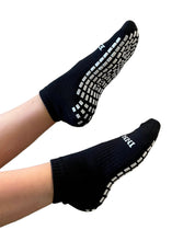 Load image into Gallery viewer, &quot;INHALE EXHALE&quot; BLACK GRIP SOCKS
