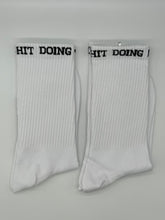 Load image into Gallery viewer, &quot;DOING HOT GIRL SHIT&quot; WHITE CREW SOCKS - SASSY SECONDS
